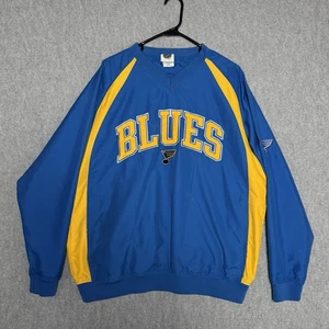 St Louis Blues NHL Pullover Adult Medium 38-40 Royal Blue Licensed - Picture 1 of 6