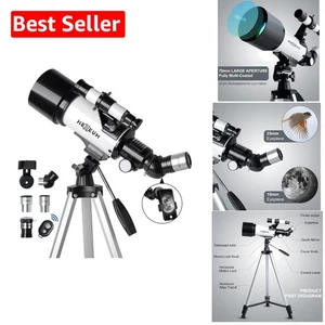Portable 70mm Aperture Telescope for Kids & Adults - Magnificent 500mm Viewing - Picture 1 of 9
