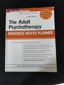 Practice Planners : Adult Psychotherapy Progress Notes Planner by Arthur Jongsma - Picture 1 of 7