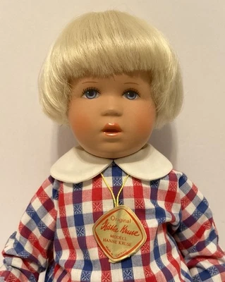 VINTAGE ORIGINAL KATHE KRUSE DOLL MADE IN GERMANY PLATINUM HAIR ADORABLE 13” - Image 1 of 4