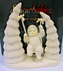 DEPT. 56 SNOWBABIES "WHEN THE BOUGH BREAKS" #68819 IN ORIGINAL BOX-RETIRED - Picture 1 of 13