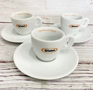 3 Caffe 1919 Bristol weiß Demitasse Espressotassen und Untertassen Konvolut - Italien - Bild 1 von 11