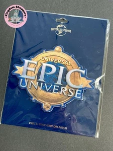 Universal Orlando Epic Universe Logo Peel & Stick Or Sew On Patch Neu - Bild 1 von 2