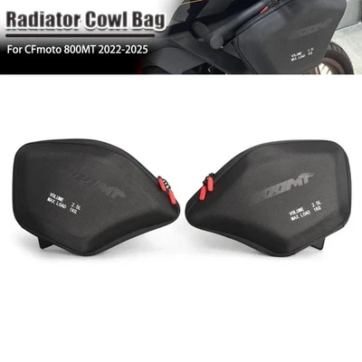 Radiator Cowl Bags Side Fairing Tool Bag 2.5L For CFmoto 800MT MT800 2022-2025 Foto 1 de 4