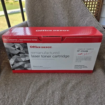 CARTUCHO DE TÓNER LÁSER NEGRO ULTRA ALTO RENDIMIENTO OFFICE DEPOT HP C7115 Foto 1 de 4