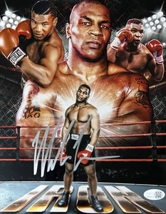 JSA Autographed Mike Tyson Metallic 8x10 Hand Signed Pro Wrestling - Picture 1 of 1
