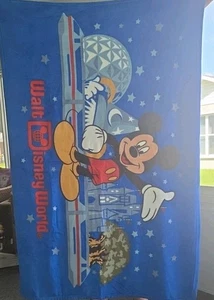 Disney Parks Walt Disney World Mickey Mouse blau Fleece Überwurf 40" x 61,5" - Bild 1 von 1