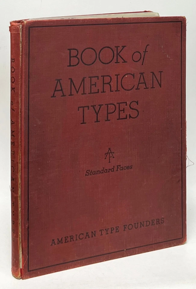 American Type Founders / Book of American Types Standard Faces 1934 - Image 1 of 1