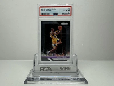 Baloncesto Panini Prizm 2018 Kobe Bryant #15 Lakers PSA 10 Foto 1 de 4