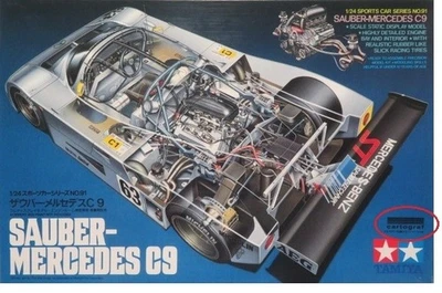 Plastique el 1/24 Tamia 091 - Sauber-Mercedes C9 Cartograf Decals Ver. - Photo 1/4