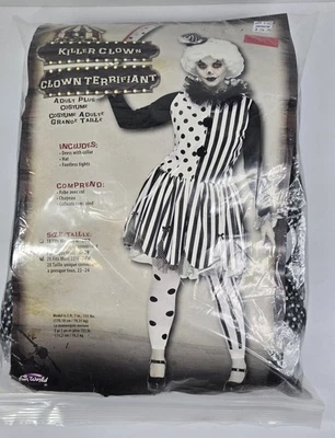 Divertido Disfraz World Killer Clown Freakshow Mujer Talla 2X Nuevo Ver Foto Foto 1 de 2