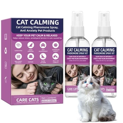 Kit de spray de feromonas calmantes para gatos feromonas felinas veterinarias recomendado medicamento-F... Foto 1 de 4