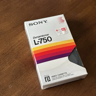 ⭐ NEW Sony L-750 Beta Dynamicron Video Cassette Tape Factory Sealed 270 minutes - Image 1 of 4