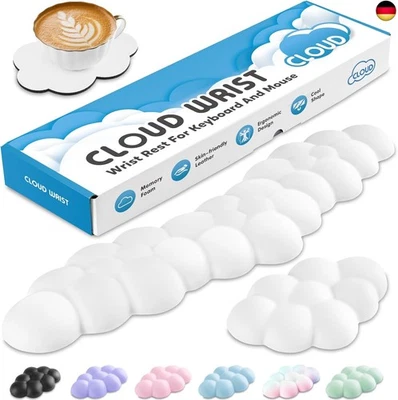 Sushret Handballenauflage Tastatur Wolke, Ergonomisches Handauflage Tastatur - Bild 1 von 4