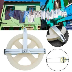 Clothesline Pulley Portable Iron Outdoor Hanging for Home - Picture 1 of 6