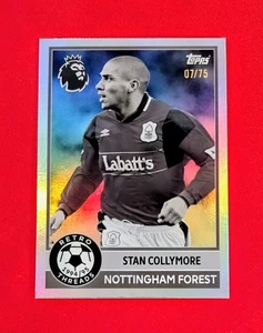 🔥Stan Collymore /75 2025-26 Topps Premier League Retro Threads Black & White - Picture 1 of 2