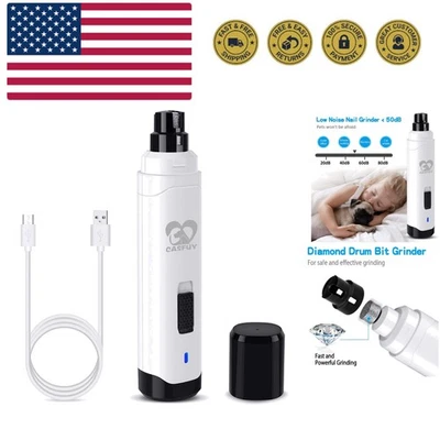 Molinillo de uñas para perros mejorado - Profesional 2 velocidades eléctrico recargable mascota Na... Foto 1 de 4