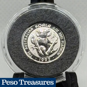 1992 1/10 oz Australian Platinum Koala -RARE Only 12k Minted- Brand New Capsule - Picture 1 of 8