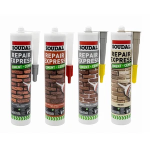 Soudal Grey / Beige Repair Express Cement Gap and Crack Mortar Filler 300ml - Picture 1 of 14