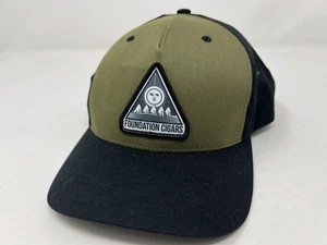 Foundation Cigars Tabernacle Snapback Cap Baseball Hat Green Black - Picture 1 of 6