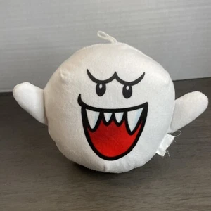 Boo White Ghost -Plush Toy 2018 Nintendo- Super Mario Brothers - 5 in - Picture 1 of 5