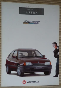 Vauxhall Astra Expression UK market full colour sales brochure 1991 - Picture 1 of 1