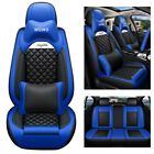 Car Seat Covers 5-Seats For Hyundai With Headrest Pillow Cushion Mh88 Blue