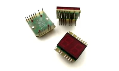 J2 LED 408-2 Dual Red 7-Segment Display Common Anode -- Rare Industrial (1 Stück) - Bild 1 von 3