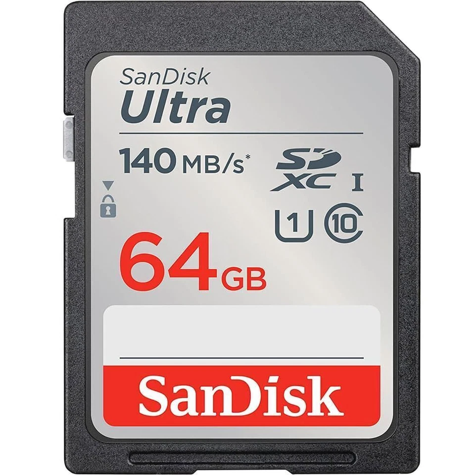 SanDisk 64GB Ultra SDHC UHS-I card and SDXC UHS-I card (SDSDUNB-064G-GN6IN)