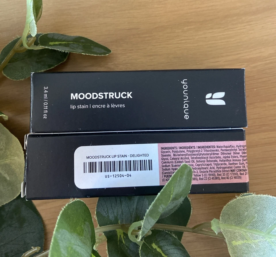 NEW LOT OF 2 🌸Younique Moodstruck Lip Stain Delighted Shade - Image 1 of 1
