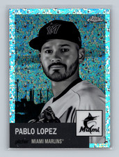 2022 Topps Chrome Platinum Anniversary B&W Mini Diamonds Pablo Lopez #491
