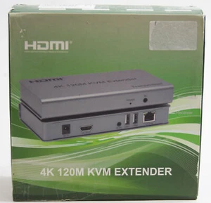 Swallows KVM HDMI 4K 120M RJ45 Ethernet Cat5e Cat6 Konverter TX RX stützung USB - Bild 1 von 3