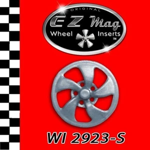 Inserciones de rueda WI 2923S plateadas estilo elíptico EZ Mag se adaptan a Strombecker Slot Car - Imagen 1 de 5
