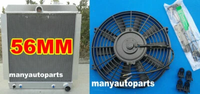 1948-1954 Chevy Pickup Truck Aluminum Radiator AT MT 1949 1950 1951 52 53 + FAN Foto 1 de 4