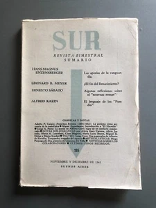 Sur Zeitschrift Nr. 285 - Enzensberger Ernesto Samstag Alfrez Kazin Karpfen usw - Bild 1 von 2