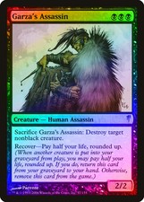 Garza's Assassin FOIL Coldsnap HEAVILY PLD Black Rare MAGIC MTG CARD ABUGames