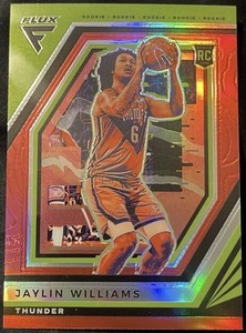 Jaylin Williams 2022-23 Panini Flux #215 RC Cracked Red Ice Prizm OKC NBA Rookie
