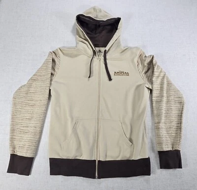 Disney Parks Animal Kingdom Tree Of Life Full Zip Hoodie Cream Colored Large - Image 1 of 4