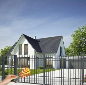 Einfahrtstor SET 1.6 x 3m 3,5 4m mit 10er Doppelflügeltor Hoftor Tor Metall - Bild 1 von 17