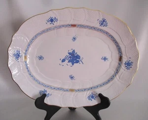 Herend Hungary Porzellan X-Large Chinese Bouquet Blue Platte 4401/AB makellos - Bild 1 von 11
