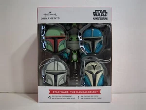 Hallmark Star Wars Mandalorian Mini Christmas Tree Topper & 4 Ornaments - Picture 1 of 2