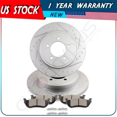 Rear Brake Rotors Pad For Mercury Mountaineer Base Ford Explorer Eddie 4.0/4.6L - Image 1 of 4