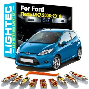 Ford Fiesta Mk7 PREMIUM 10Pc Led Interior Light Kit White Upgrade 2008-2016 - Picture 1 of 4