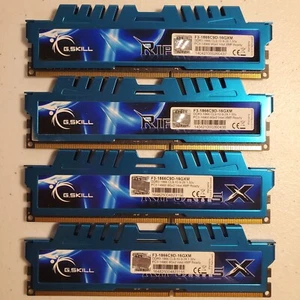 G.SKILL Ripjaws X Series 32GB 4x 8GB DDR3 1866 PC3 14900 F3-1866C9D-16GXM - Picture 1 of 2