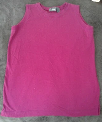 Top Liz Wear Mujer Púrpura Fusia Algodón Talla S Foto 1 de 4