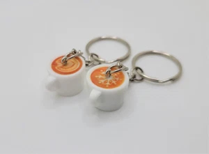 Latte keychain, Coffee keychain, Coffee cup keychain - Picture 1 of 3