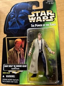Hasbro Power Of The Force Freeze Frame Endor Han Solo Action Figure - Picture 1 of 5