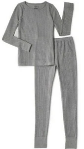Fruit Of The Loom Girl's Thermal Underwear Set size Xs Grey Beyond Soft NWT - Picture 1 of 3