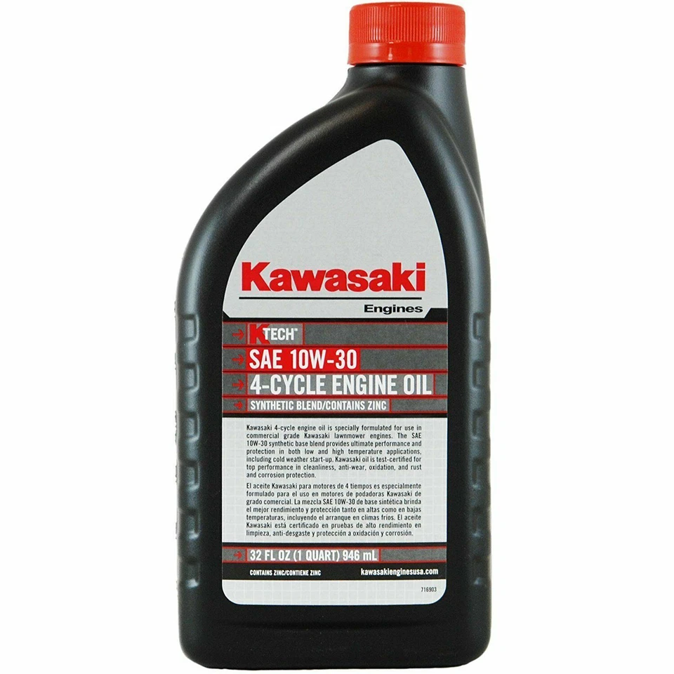 6PK Quart Genuine OEM KAWASAKI 4 Cycle Engine Oil K-TECH SAE 10W-30 99969-6081