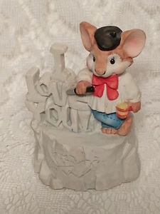 I LOVE YOU Mouse Capers 1994 San Francisco Music Box Company única en su clase tblbs2 - Imagen 1 de 12